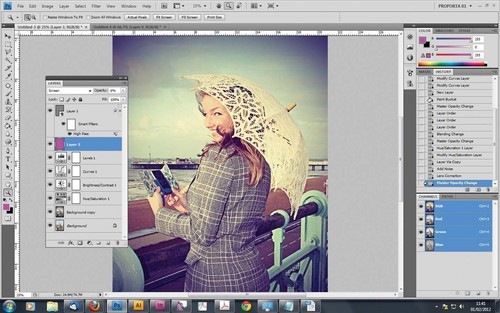 PS简单快速调出温暖的复古怀旧照片效果