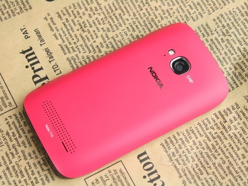 诺基亚 710 粉色 背面图 