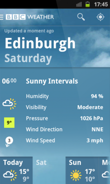,互联网,BBC又出新程序：适于IOS和Andriod的单机天气应用程序面世啦！