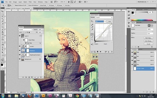 PS简单快速调出温暖的复古怀旧照片效果
