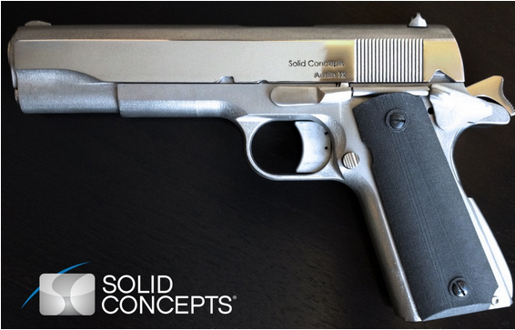 ,3D打印,50万美元 美3D打印厂打印出金属手枪