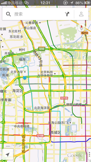 ,Google,Apple,新浪,iPhone版谷歌地图应用上手体验