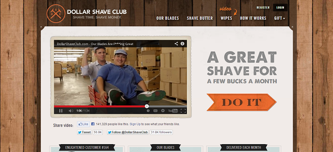 ,互联网,占领男性盥洗室 Dollar Shave Club获B轮融资1200万美元