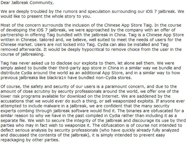 ,应用商店,Twitter,iOS越狱和盗版问题最新进展:Evad3rs团队远程终止其默认安装