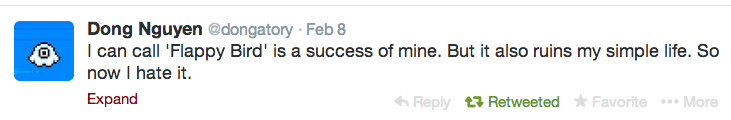 揭秘“Flappy Bird”之死:日赚5万美元的程序员“恨”自己开发的游戏