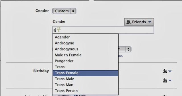 除了男女,Facebook告诉你世界上还有54个性别