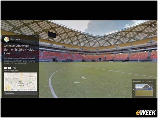 ,Google,谷歌街景带你全角度观赏12个世界杯球场