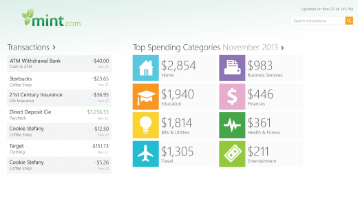 ,互联网,Mint网站应用登陆 Windows 8 及Windows 手机客户端