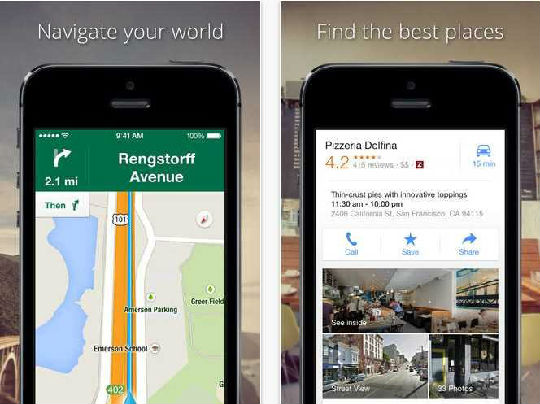 5-google-maps.jpg ,平板电脑,Facebook,Twitter,Google,Apple,趋势网盘点:2013年15款最受欢迎的免费iPhone 应用