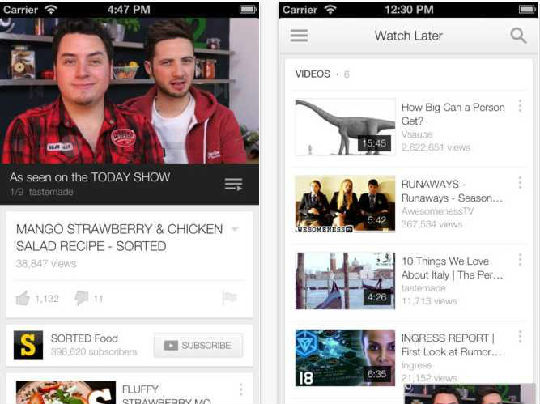 2-youtube.jpg ,平板电脑,Facebook,Twitter,Google,Apple,趋势网盘点:2013年15款最受欢迎的免费iPhone 应用