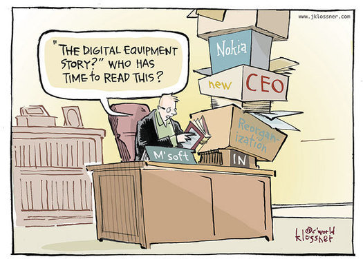 ,Microsoft,Google,信息科技,Apple,智能手机,操作系统,趋势网盘点：漫画2013年IT大事件