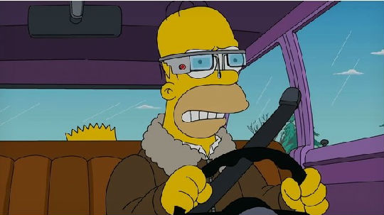 20140128035243323.jpg 《辛普森一家》恶搞谷歌眼镜 引发隐私保护的思考