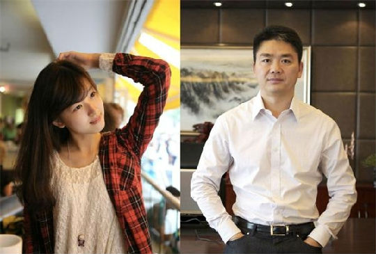 刘强东.jpg ,马云,李彦宏,张朝阳,管理层,阿里巴巴,刘强东,李国庆,盘点互联网公司上市时站在大佬们身边的红颜知己