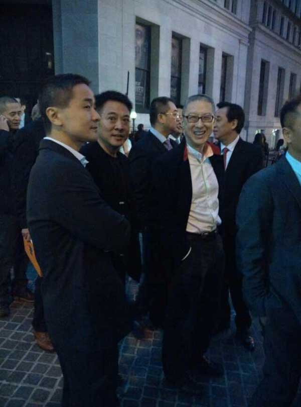 3阿里巴巴上市.jpg ,马云,创业者,管理层,阿里巴巴,Yahoo,上市交易,阿里巴巴上市直击:现场组图 定价区间68美元 李连杰许家印古永锵助阵