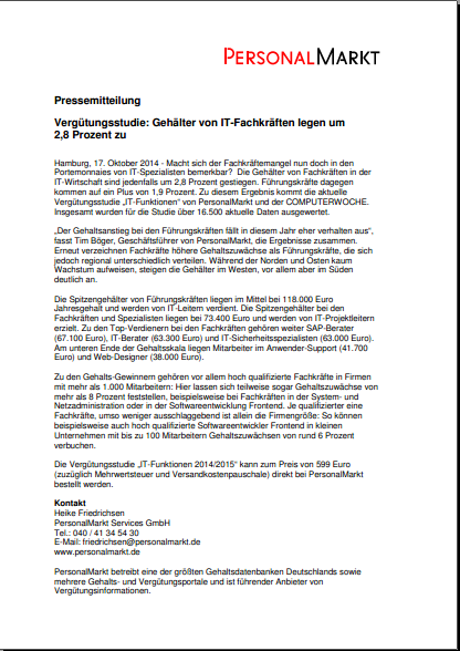 ,管理层,哪种IT专业精英一年可赚73400欧？