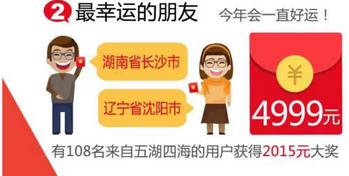 除夕微信红包秘事:谁拿到最多红包?谁摇到4999元? ,除夕微信红包秘事:谁拿到最多红包?谁摇到4999元?