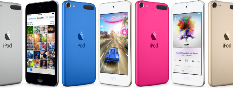 ,Apple,智能手机,苹果更新iPod Touch的配置：更快的A8处理器，128GB内存空间及新的外壳颜色