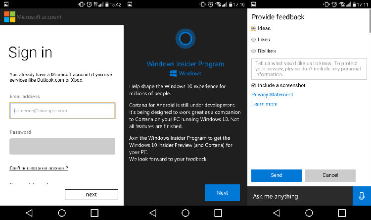 cortana_android_leak_4.png ,Microsoft,平板电脑,安卓版Cortana遭泄露 微软表示:应问责美国或中国的测试员