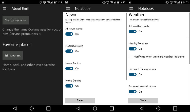 cortana_android_leak_3.png ,Microsoft,平板电脑,安卓版Cortana遭泄露 微软表示:应问责美国或中国的测试员