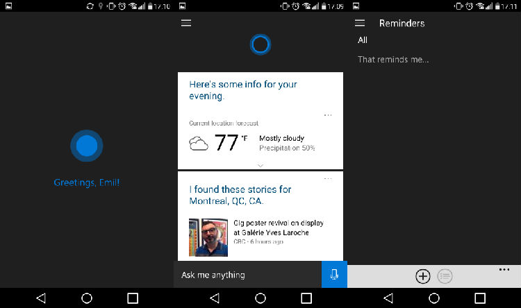 cortana_android_leak_5.png ,Microsoft,平板电脑,安卓版Cortana遭泄露 微软表示:应问责美国或中国的测试员