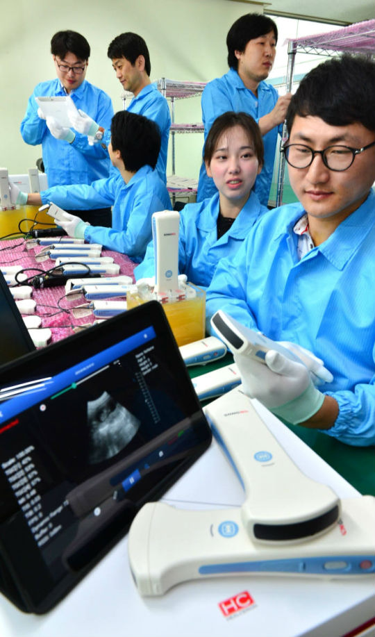 ,韩国国产便携式无线超声波诊断开辟了新市场