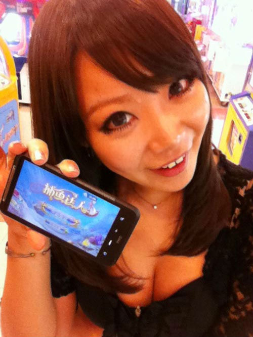 ,极客,智能手机,[多图] 微博掀宅女自拍热潮 《捕鱼达人》妹纸合集领衔手游玩家