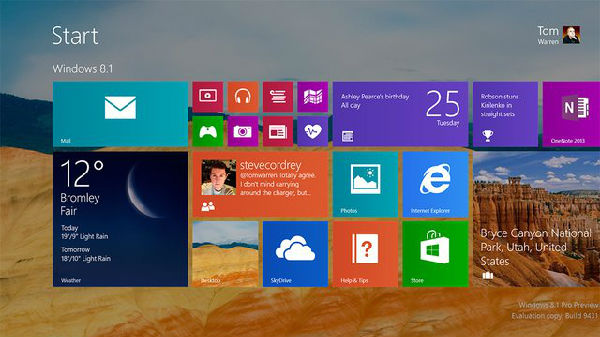 88425782.jpg ,Microsoft,平板电脑,操作系统,浏览器,Windows 8.1预览版评测:非革命性 但正在改变