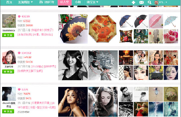 ,浏览器,嘀咕网——图片控的饕餮盛宴