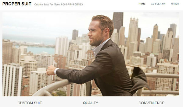 ,互联网,Propersuit.com——网上选铠甲