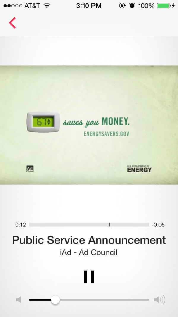 iTunes Radio的广告 ,Apple,Facebook,Google,平板电脑,听或不听?那是一种选择:四大流媒体音乐服务比较