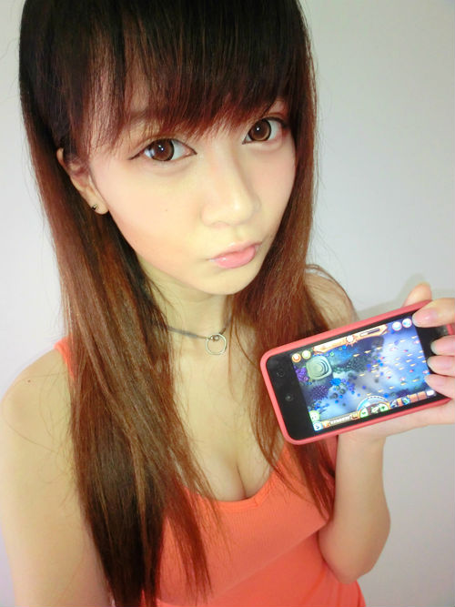 ,极客,智能手机,[多图] 微博掀宅女自拍热潮 《捕鱼达人》妹纸合集领衔手游玩家