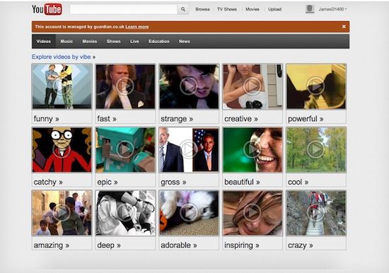,互联网,YouTube测试内容推荐新功能“情绪墙”