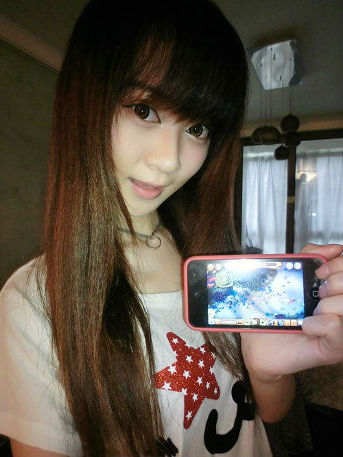 ,极客,智能手机,[多图] 微博掀宅女自拍热潮 《捕鱼达人》妹纸合集领衔手游玩家