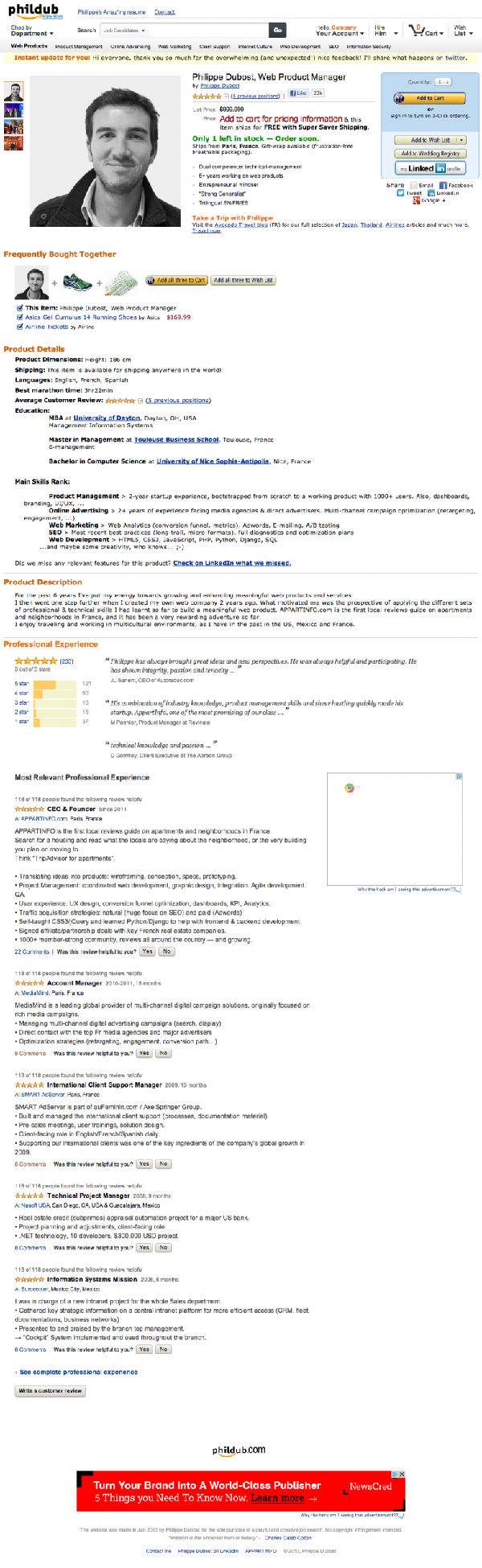 ,Amazon,杀入硅谷华尔街：那些备受全球瞩目的简历！