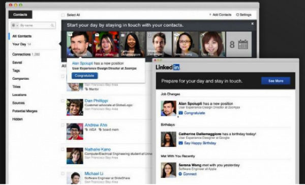 ,LinkedIn,社交网络,网络服务,并购重组,LinkedIn 发布Contacts应用服务，让互联更精更强