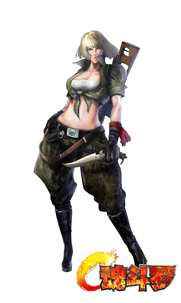 图4:《魂斗罗进化革命》主角原画.jpg ,极客,借我一条命 《魂斗罗》经典对白回味