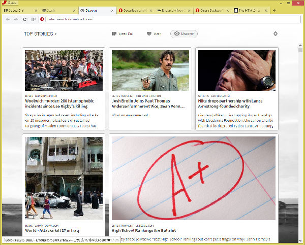 3discover.png ,浏览器,Google,欧朋浏览器Opera 15:勇敢混合谷歌浏览器Chrome界面特征