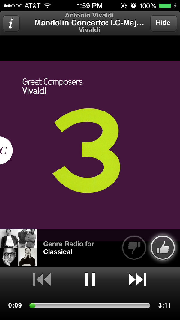 Spotify的歌曲播放界面 ,Apple,Facebook,Google,平板电脑,听或不听?那是一种选择:四大流媒体音乐服务比较