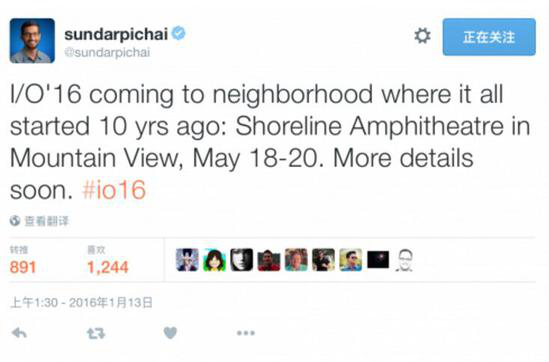 ,开发者,2016 I/O 大会，谷歌拟宣布新版安卓代号