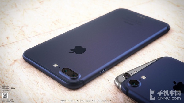 ,iPhone,iPhone 7深蓝渲染图：新配色颜值提升