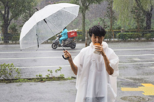 ,风再大也要寻觅好吃的煎饼！