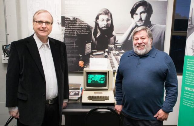 ,创始人,苹果,微软,微软联合创始人艾伦和苹果联合创始人沃兹尼克首次会面