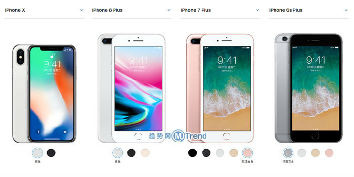 iPhoneX-8P-7P-6sP-1.jpg ,苹果,Line,Star VC,iPhone,iPhoneX 8Plus和7P 6s区别是什么:对比20要点秒懂哪个好