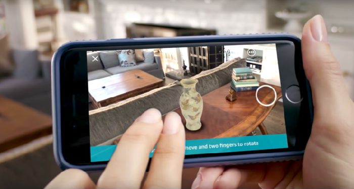 ,增强现实,亚马逊在其iOS应用程序中添加AR购物功能