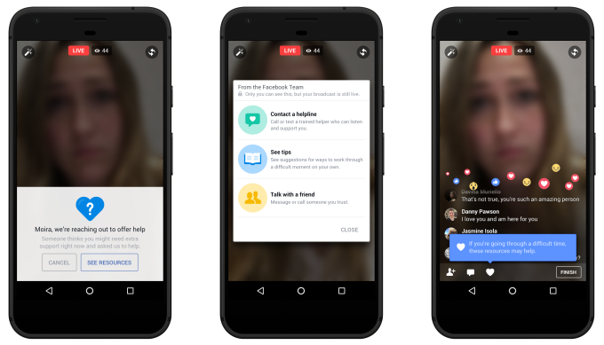 facebook-live-suicide-prevention.png ,Facebook,赶在帖子被报告之前,Facebook推出人工智能来检测有关自杀的帖子