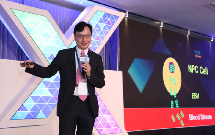 卢煜明教授发表了题为《Towards Cancer Screening Using Circulating DNA》的演讲 ,马化腾,腾讯,“未来论坛X深圳峰会”深圳首秀:基础科研成创新的源头