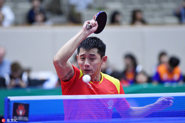 641.jpg ,日本公开赛男单首轮马龙4-0江宏杰 张继科4-1逆转格罗斯