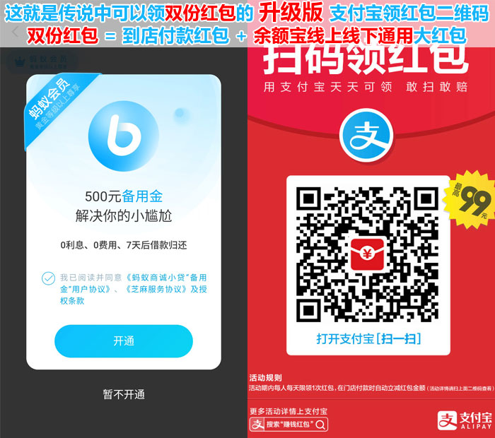 支付宝蚂蚁会员备用金怎么开通激活.jpg ,百度,花呗,借呗,芝麻信用,支付宝备用金:开通取用入口 额度如何提高 不还会怎么样