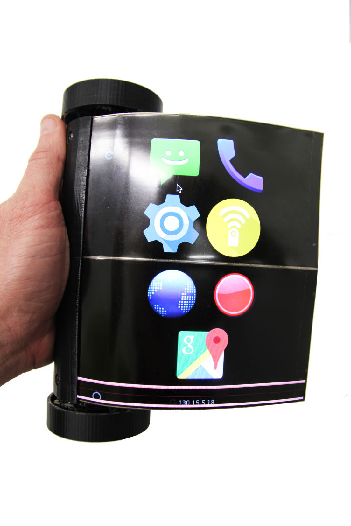 ,科学家们制作了一种可滚动的触摸板