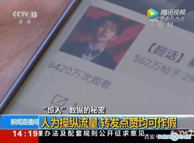 今日热点：流量明星数据造假蔡徐坤遭央视曝光 特朗普获最差男主